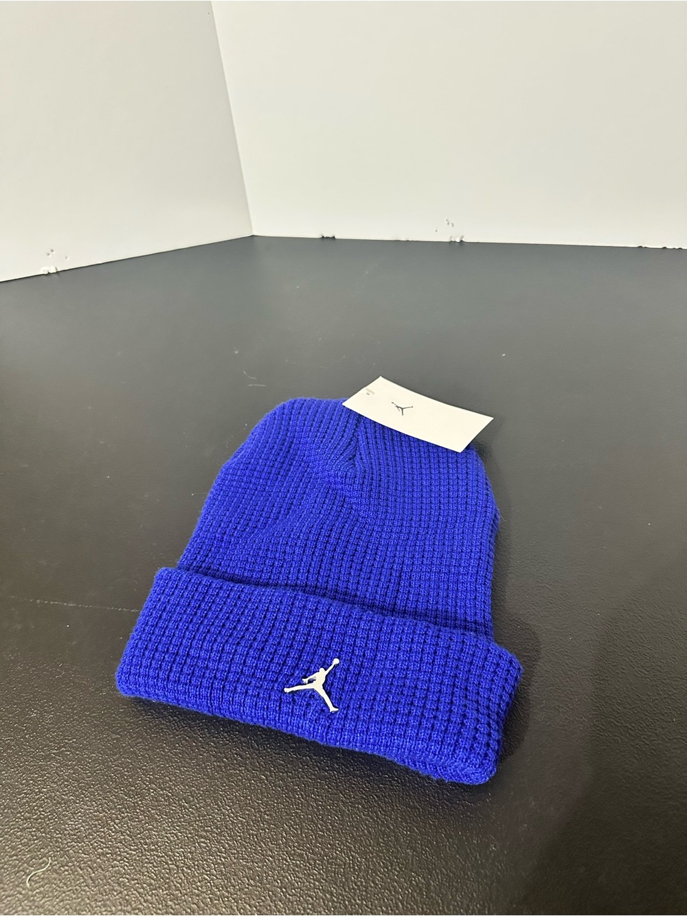 Jordan Knit Beanie Hat in Royal Blue with Jumpman Logo